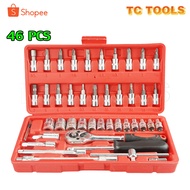 46-Piece Wrench Block Set Screwdriver 46 Pieces Size 1/4 2 Inches Tool 46 pcs