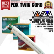 ♞,♘(PER METER) 14/2 - 12/2 - 10/2 WIREMAX PDX WIRE TWIN CORE NON-METALLIC SHEATHED CABLE PURE COPPE