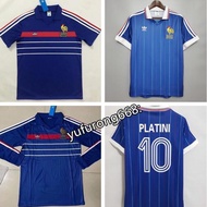 France Retro Football Shirt 1982 1984 Classic Long Sleeve Shirt