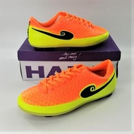 (F86) HARA Sports รองเท้าฟุตบอล รองเท้าสตั๊ด สีเขียวตองส้ม Size 38-46 รุ่น F86