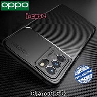 Case Reno6 5G Soft Carbon Style - casing cover Oppo Reno 6 Pro