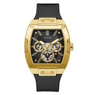 GUESS GW0202G1 GOLD TONE CASE BLACK GENUINE MEN'S WATCH