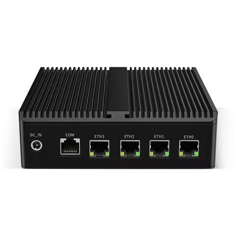 Intel Celeron J6412 Soft Router Fanless Mini PC 4x Intel i226 2.5G LAN HD DP pfSense 4G/5G Firewall 