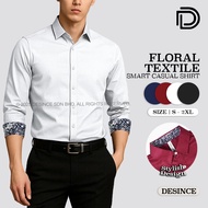 🇲🇾 DESINCE Men Business Shirt Office Formal Smart Long Sleeve Men Clothing Kemeja Suit MT 008