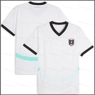 HQ2 UEFA Euro 2024 Austria away Jersey Football Short Sleeve Sports Tshirts Child Adult Plus Size QH
