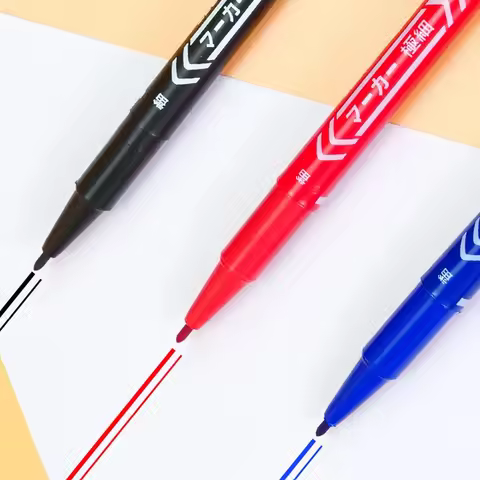 3 Pcs/Set CD-R DVD-R Media Disc Double Head Marker Pen Writing Student marker Pen School office Stat