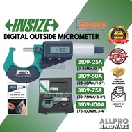 INSIZE Digital Outside Micrometer 3109-25A (0-25mm) / 3109-50A (25-50mm) / 3109-75A (50-75mm) / 3109