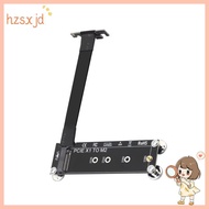 PCI-E 3.0 X1 to M.2 NVMe SSD Extension Cable PCIe X1 Riser Cable 90° Angle M Key NVMe/ NGFF SSD Rise