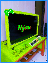 Bando Tv Led 40 - 43 Inch Terbaru 1 Set Dan 17 - 32 Inch Terbaru 1 Set Taplak Meja Tv Dan Sarung Rem