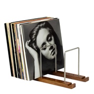 Record Stand with Built-in Now Playing Display for 75  Vinyl Record Storage Holder