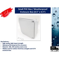 Small PVC Box / Enclosure Box / Junction Box - Waterproof &amp; Dustproof (4.5" x 4.5" x 2.0") for Electrical, Autogate, CCT