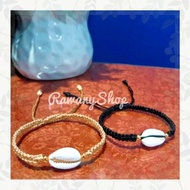 Natural cowrie shell bracelet Gelang Kerang Laut Burie