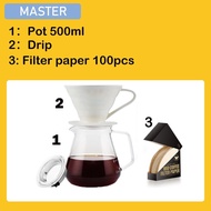 ชุดดริปกาแฟ ดริป ชงกาแฟ ดริปกาแฟ HARIO V60 Drip Coffee ฮาริโอะ ดริปเปอร์ ชงกาแฟ Ceramics Drip coffee