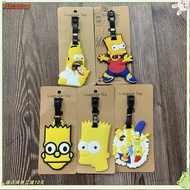 Now 24h Luggage Tag Tow Pass Boarding Simpsons Family Book Charm Name Signboard an