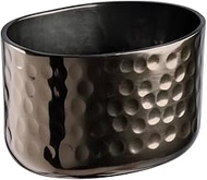 APS 40689 "Craft" Aluminium Bowl with Hammered Gunmetal Coloured Surface Dipping Bowl for Cold and H
