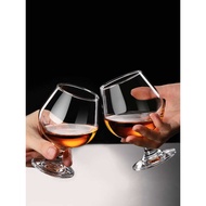 Crystal Glass Brandy Glass Western Wine Glass Goblet Goblet Whiskey Glass European Short-Footed Wine