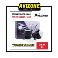 Biled foglamp Q4 3 color projector 3 inch inc in all weather waterproof