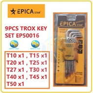 100% ORIGINAL EPICA STAR 9PC TORX KEY SET SETS EP50016 50016 WRENCH HEXAGONAL WRENCHES OPEN BUKA NUT