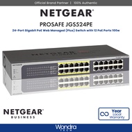 [FAST SHIP] Netgear JGS524PE-100EUS | 24-Port Gigabit Plus Switch With 12-Port PoE (100W)