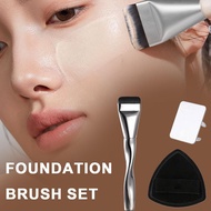 Makeup Brush Set For Liquid Foundation Flat Liquid Foundation Brush Sponge Powder Puff G0n2