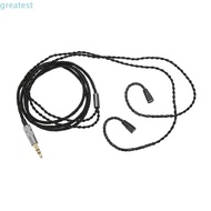 GREATMY Earphone Replacement Cable, Flexible 120mm Length 3.5mm Headphone Sound Cable, Plug and Play