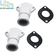 2 Pcs Water Intake Hose Connection For Volvo Penta 854031 Replaces 851766 270 275 280 290 SP-A DP-C 