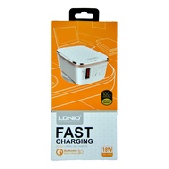 LDNIO A1204Q FAST CHARGING MICRO TRAVEL USB CHARGER 18W