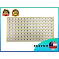 [ READY STOCK ] Value Sticker Amount Sticker For Poker Chips Casino Chips Token Game Chips ¬ 50pcs P