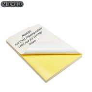 MFLABEL A4 GLOSSY STICKER 100 SHEETS A4 STICKER PAPER 90 GSM