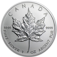 2013 Canadian Maple Leaf 1 oz .9999 Silver Coin BU 1oz