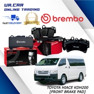 BREMBO TOYOTA HIACE KDH200 BRAKE PAD  FRONT (DEPAN) 100% ORIGINAL BREMBO