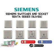 Siemens Delta Switch And Socket Seata Series (Silver Color)