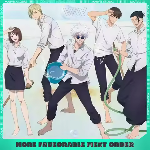 15cm/5.9in Jujutsu Jade Folding Anime Cute Characters Peripheral Acrylic Standing Plate Pool Cleanin