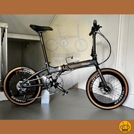 Fnhon Blast 22” • 9 Gear Shimano • Litepro Aero Wheelset • Folding Foldable Foldie Fold Bicycle Bike • 451 tyres • 20” inches Matte Black • Crius Velocity Master Gust Tornado Dahon Tern Bifold • Customise My Bicycle •