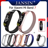 Strap Mi Band 7 Metal Bracelet On Mi Band 7 Wristband Mi Band 7 Stainless Steel Strap For Xiaomi Mib