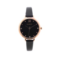 original jam tangan wanita elizabeth – qadira - black - black