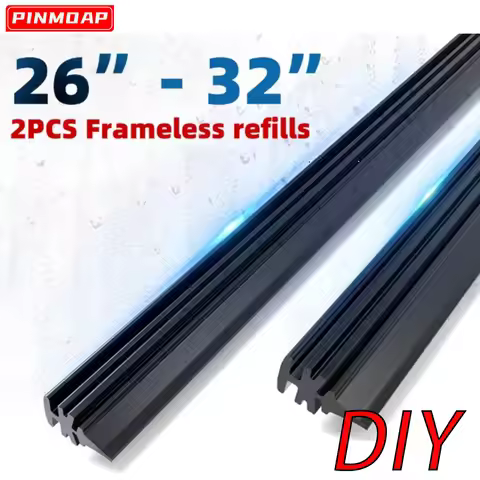 6mm Car Wiper Blade Replacement Strip Boneless Rubber Strip Frameless Wiper Rubber Strip Accessory 2