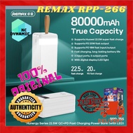 Remax Powerbank RPP-266 80000 mAh / REMAX RPP-566 80000 mAh Big Capacity Camping Power Bank 22.5w PD