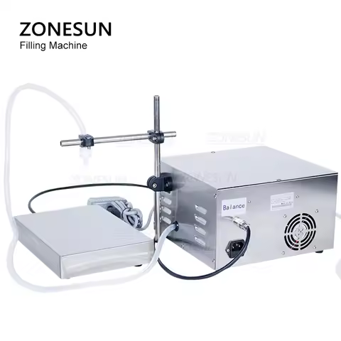 ZONESUN ZS-DP641W Semi Auto Liquid Weighing Filling Machine Food Grade Diaphragm Pump Wine Perfume J