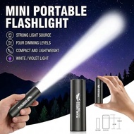 [Lightweight & Durable] [Everyday Carry Tool] Mini Portable Flashlight / Torch / Keychain Light / Em