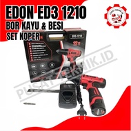 PROMO MURAH Bor Cordless Edon ED3 1210 / Mesin Bor Baterai Edon 12V