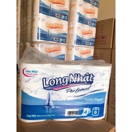 Tornado Of 6 Rolls Of Japanese LONG Silk Toilet Paper With 4-Layer Core 930GRAM