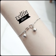 925 Silver Bracelet with White Gold Plating Authentic 925 Italian Silver Bracelet/