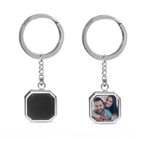 New Custom Heat photo Magic Keychain with Hidden Picture Heat Activated Magic Necklace birthday Chri