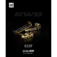 RWB 930 PANDEM FUSO-300 FLATBED TRANSPORTER (S-SET4) HEC POP RACE 1/64 DIECAST MODEL