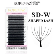 KOREMAZ W Shape 8D Eyelash Extensions Extra Fluff Mega Volume False Eyelashes Dense 8D Bundle