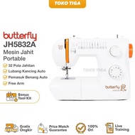 Mesin Jahit BUTTERFLY JH5832A / JH 5832 A (Multifungsi Portable)