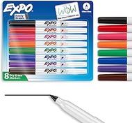 EXPO Low Odor Dry Erase Marker, Fine Point, Assorted ULTRA FINE 8-Count Assorted Colors