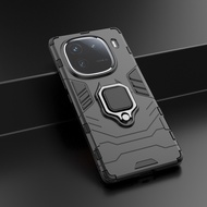 Vivo IQOO 12 Pro 5G Shockproof Cover IQOO12 Finger Ring Holder Hard PC Phone Case Armor Casing