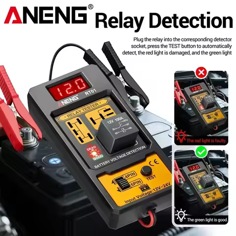 ANENG 11-25V ar Battery Checker Automotive LED Indicator Light Relay Diagnostic Universal Car Relay 